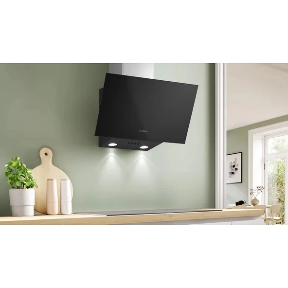 Bosch DWK63PJ61T Duvar Tipi Davlumbaz 60 cm Siyah Cam ürün görseli 1