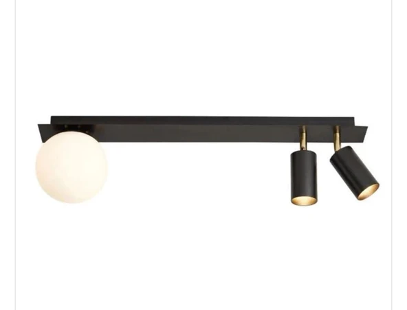 Rsylight Retro Masa Üstü 3 lü 180Derce Ledli Beyaz opal Camlı Led Spot beyaz Ampüllü ürün görseli 1