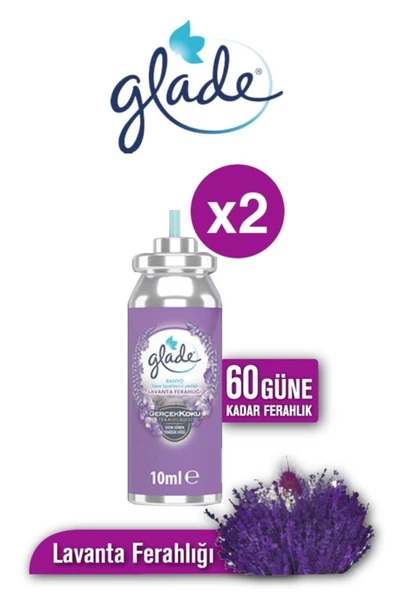 Glade Banyo Hava Tazeleyici Lavanta Ferahlığı Yedek 10 Ml X 2 Adet (60 Gün Etkili) ürün görseli 1