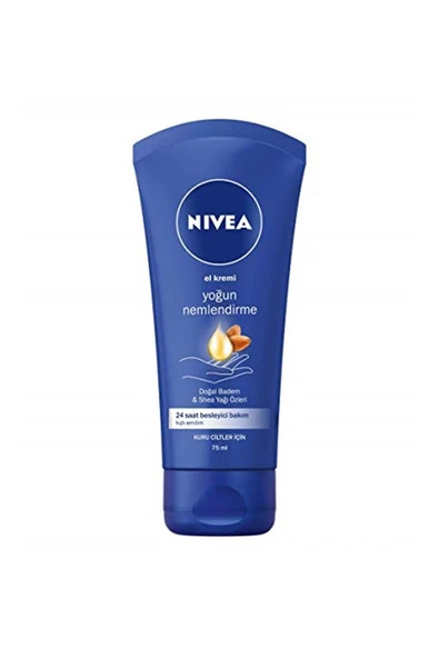 NIVEA Yoğun Nemlendirici El Kremi 75ml, Doğal Badem Yağı Ve Shea Yağı Özleri ürün görseli 1