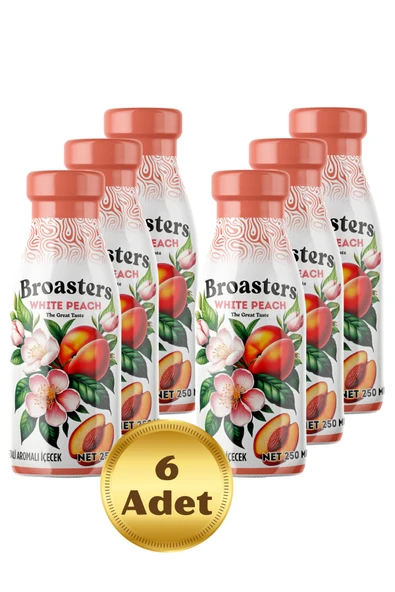 Broasters Coffee Broasters White Peach (6 ADET) 250 ML Cam Şişe ürün görseli 1