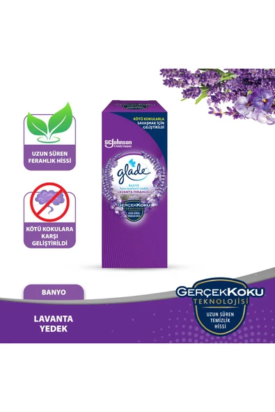 Glade Banyo Hava Tazeleyici Yedek Lavanta Ferahlığı 10 ml ürün görseli 1