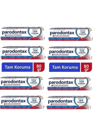 Parodontax Yeni Orjinal 80 Gr/50ml - 8 Adet, Ferahlık Tam Koruma Diş Macunu Orjinal Ürün ürün görseli 1