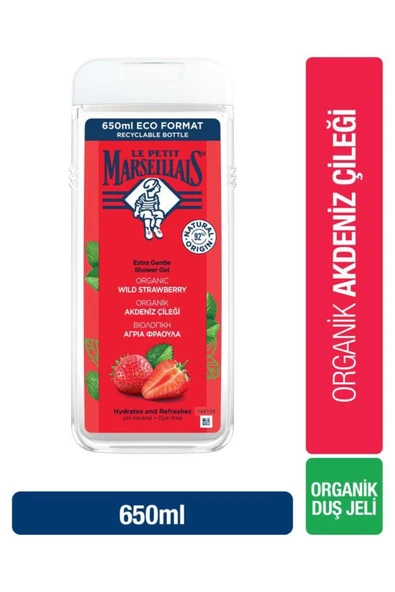 Le Petit Marseillais Duş Jeli Akdeniz Çileği 650 ml ürün görseli 1