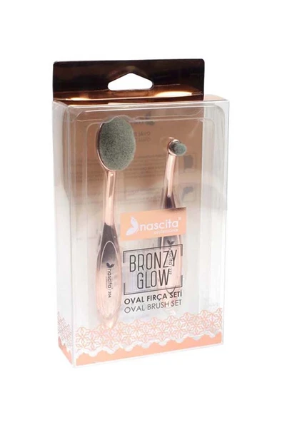 nascita Bronzy Glow Oval Fırça Seti 2'li 8680742415847 ürün görseli 1