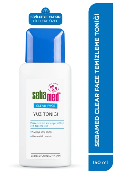 Sebamed Clear Face Akne Eğilimli Ciltler İçin Siyah Nokta Karşıtı Gözenek Sıkılaştırıcı Tonik 150ml ürün görseli 1