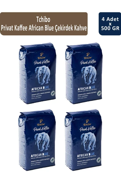Tchibo Privat African Blue Filtre Kahve 500 gr x 4 Adet ürün görseli 1