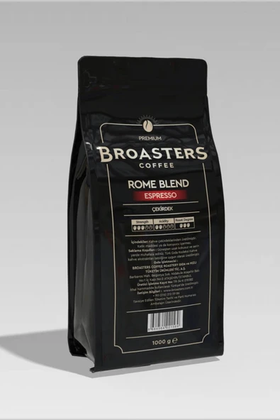 Broasters Coffee Broasters 1 KG Espresso Çekirdek Kahve Rome Blend ürün görseli 1