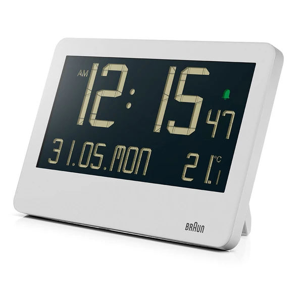BRAUN BC14W BEYAZ DİJİTAL DUVAR SAATİ - Resim 3