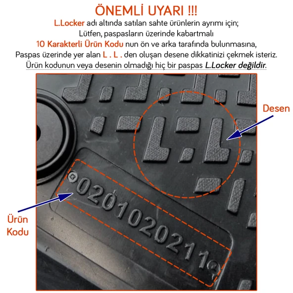 Rizline Audi A3 2012-2019 3D Havuzlu Paspas - BEJ - Resim 3