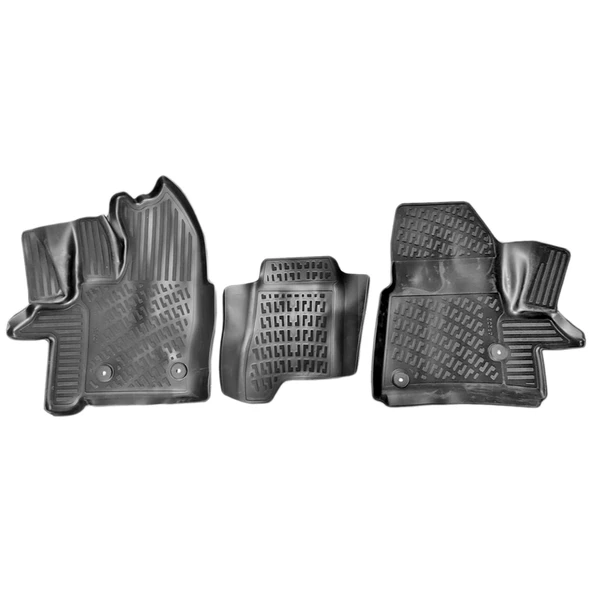 Rizline Ford Custom 2012-2023 (Otomatik-Şoför+2 Yolcu) Ticari Ön 3D Havuzlu Paspas ürün görseli 1