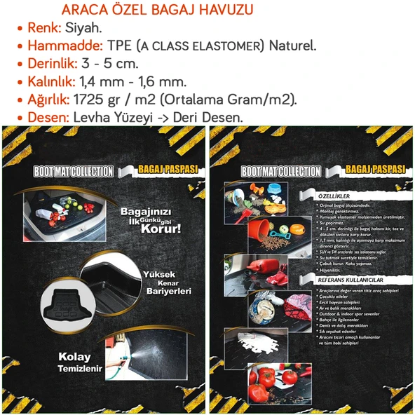 NYF Ford B-Max 2012+ Bagaj Havuzu - Resim 2