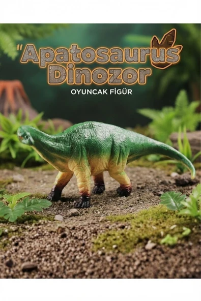 Apatosaurus Dinozor Oyuncak Figür - Orta Boy Eğitici Hayvan Figürü (20 cm) ürün görseli 1