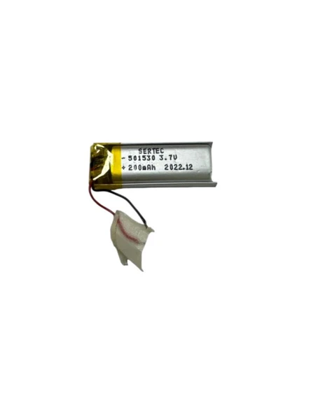 501530 3.7V 200mAh Li-Polymer Pil Devreli/1.5A (7474) ürün görseli 1