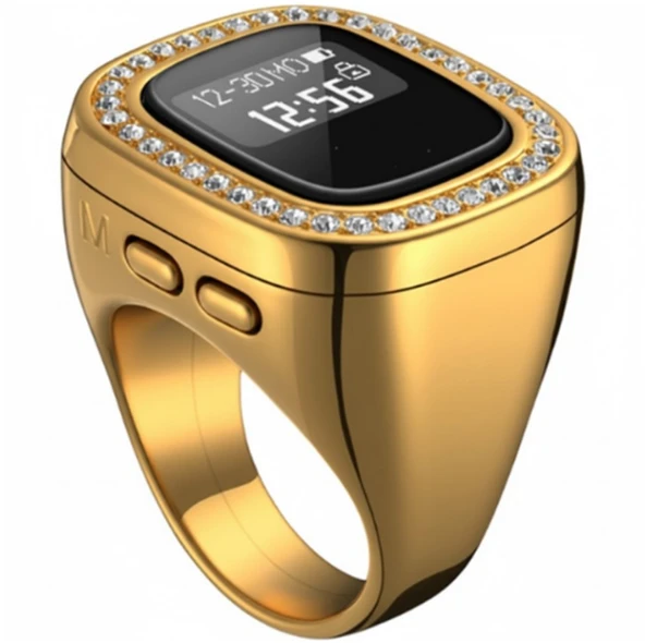 PLENTIFUL ZİKİR MATİK TAŞLI – OLED EKRANLI  GOLD ürün görseli 1