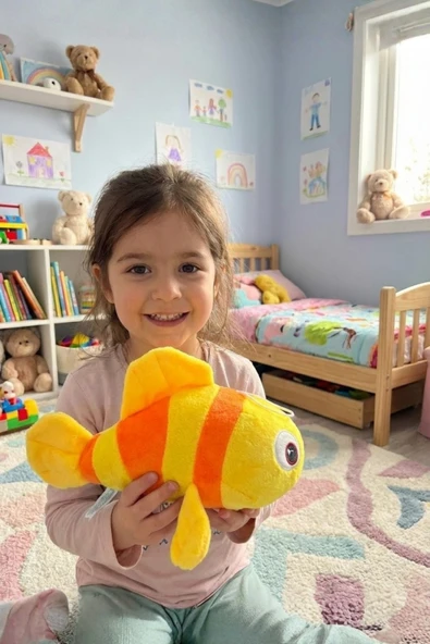 Sevimli Balık Peluş Oyuncak 20 Cm - Yumuşak Dokulu Uyku Arkadaşı - Çocuk Bebek Hediye ürün görseli 1
