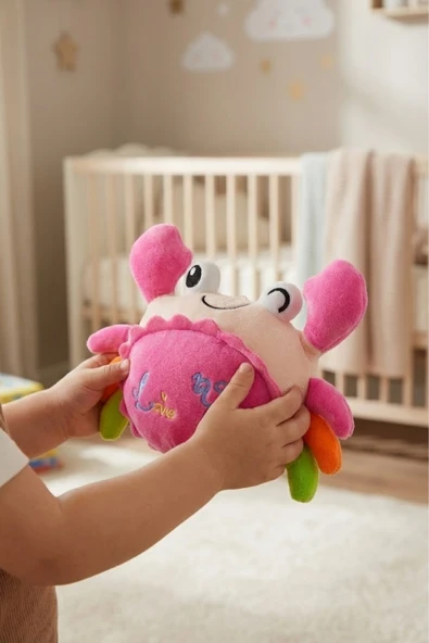 Sevimli Peluş Yengeç Uyku Arkadaşı - Yumuşak Dolgulu Oyuncak (20 cm) ürün görseli 1