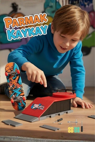 Premium Parmak Kaykay Rampalı ve Sök Tak Aksesuarlı 3+ Yaş ürün görseli 1
