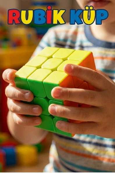 Hızlı Dönen 3x3 Zeka Küpü - Stickerless (Etiketsiz) Profesyonel Sabır Küpü - Eğitici Akıl Oyunu ürün görseli 1