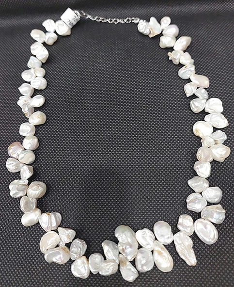 Doğal Barok Inci Kolye - Resim 3