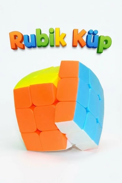 3x3 Hızlı Zeka Küpü - Oval Tasarım Stickerless (Yapışkansız) Rubik Küp - Eğitici Akıl Oyunu ürün görseli 1