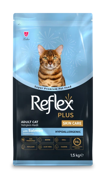 Reflex Plus Skin Care Hipoalerjenik Somonlu Yetişkin Kedi Maması 1,5 Kg ürün görseli 1