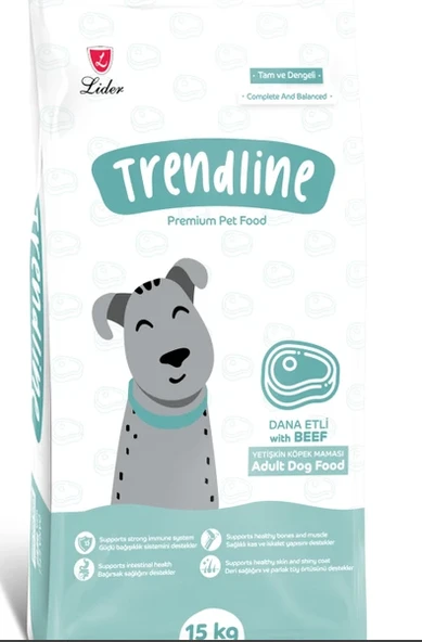 Trendline  Biftekli Yetişkin Köpek Maması 15 Kg ürün görseli 1