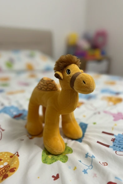 Sevimli Deve Peluş Oyuncak 20 cm - Resim 2