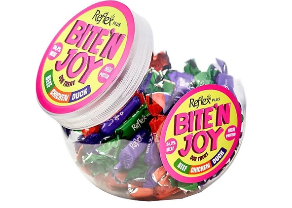 Reflex Plus Bite’n Joy Dana Etli Tavuklu ve Ördekli 250 gr Köpek Ödül Maması ürün görseli 1