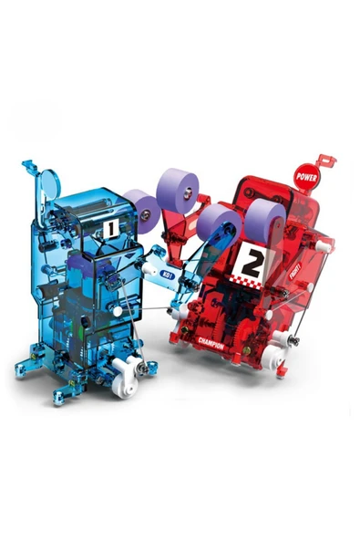 Kendin Yap Hareketli Boksör Robot - Eğitici STEM Montaj Oyuncak Seti - Bilim Ve Deney Kiti ürün görseli 1