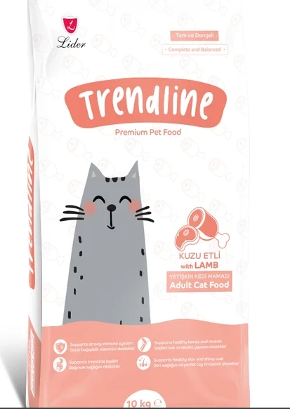 Trendline Kuzu Etli Yetişkin Kedi Maması 10 kg ürün görseli 1