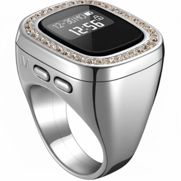 PLENTIFUL ZİKİR MATİK TAŞLI – OLED EKRANLI ROSE GOLD ürün görseli 1