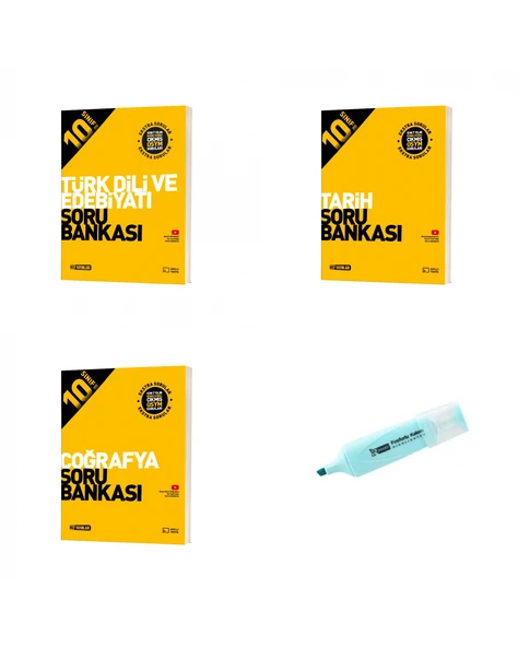 10.Sınıf Edebiyat Tarih Coğrafya Soru Bankası (Yeni Müfredat) ürün görseli 1