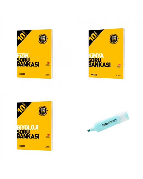 10.Sınıf Fizik Kimya Biyoloji Soru Bankası (Yeni Müfredat) ürün görseli 1