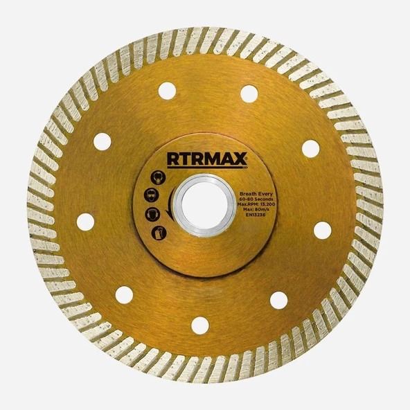REH180 Çapaksız Turbo Kesim Elmas Testere 180 x 1.8 x 22 mm ürün görseli 1