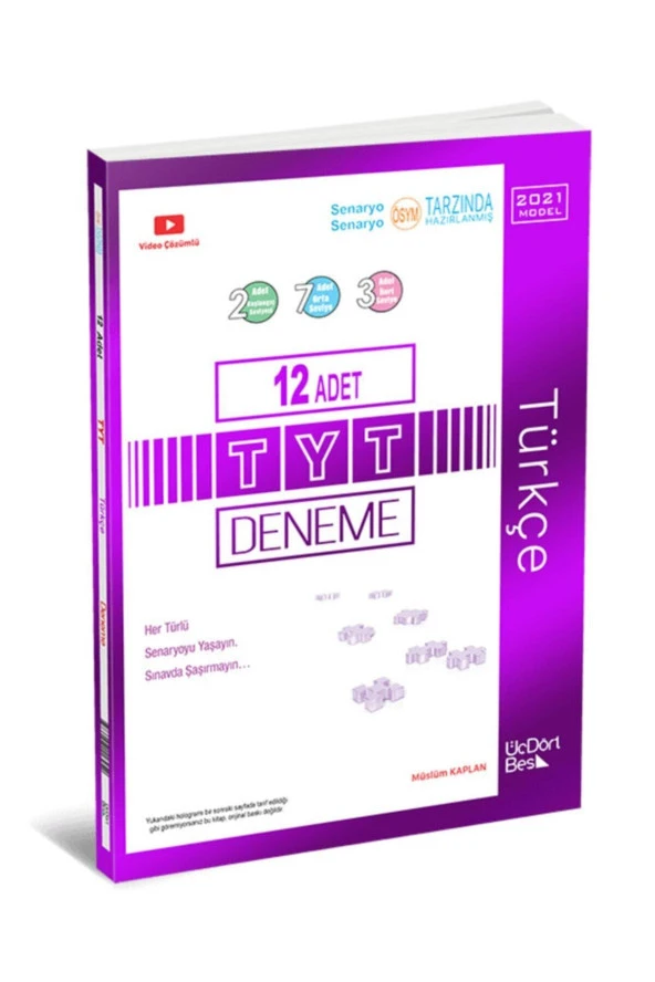 Tyt - Türkçe Deneme Üç Dört Beş Yayınları ürün görseli 1