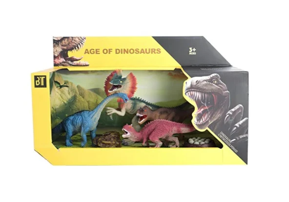 Aksesuarlı Model Dinozor Seti 4 lü ürün görseli 1