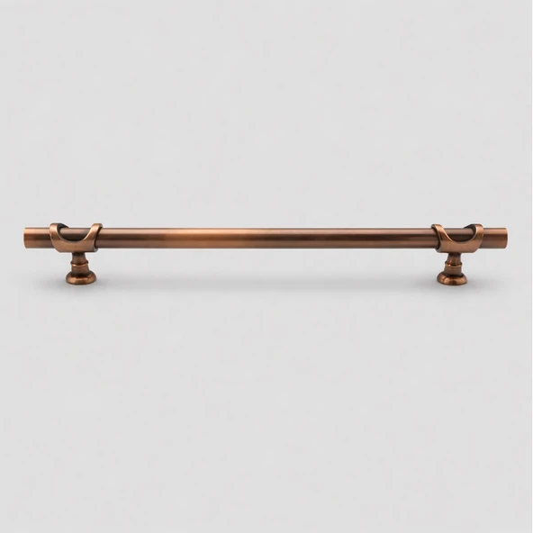 Arsin Düz Soft Parlak Antik Bakır Çekmece Kulp 224 mm Modern Metal Dolap Kulbu Mutfak Banyo Gardırop ürün görseli 1