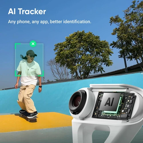 Insta360 Flow 2 AI Tracker Bundle (Summit White) "Resmi Distribütör Garantili" - Resim 4