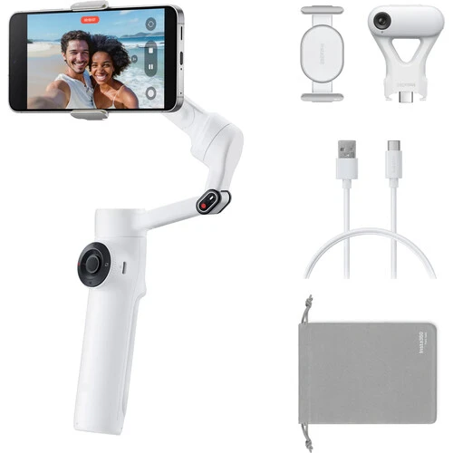 Insta360 Flow 2 AI Tracker Bundle (Summit White) "Resmi Distribütör Garantili" ürün görseli 1