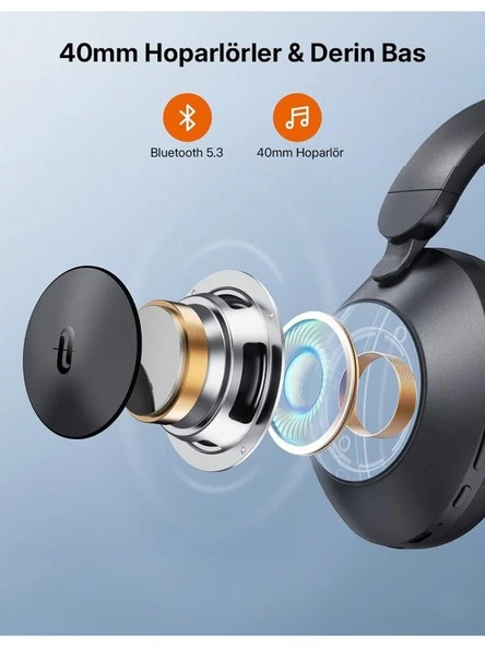 Taotronıcs TT-BH1119 Aktif Gürültü Engelleyici Kulak Üstü Kulaklık ürün görseli 1