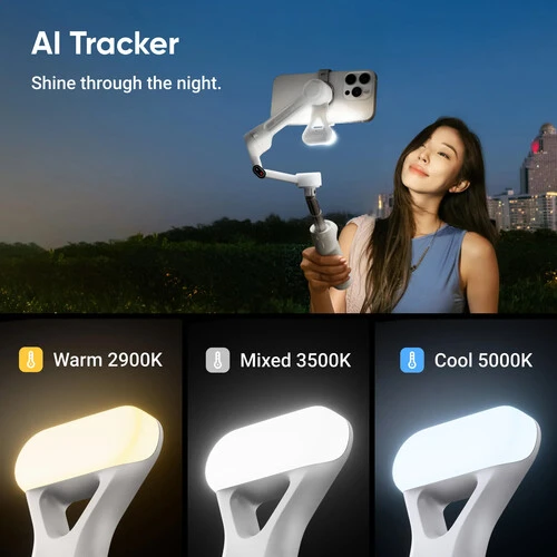 Insta360 Flow 2 AI Tracker Bundle (Summit White) "Resmi Distribütör Garantili" - Resim 6