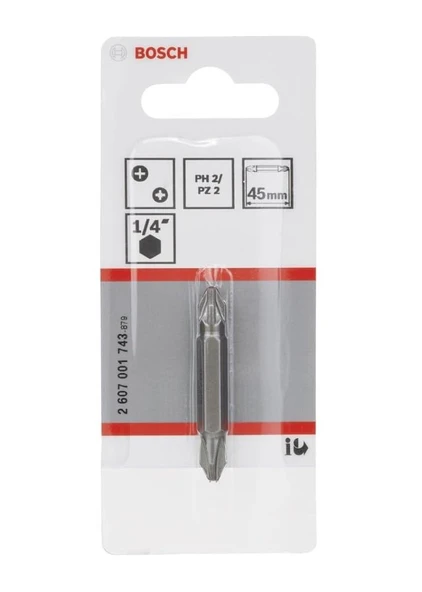 Bosch Bits Uç Extrahard Ph2-Pz2*45mm 1Li Paket - Resim 2