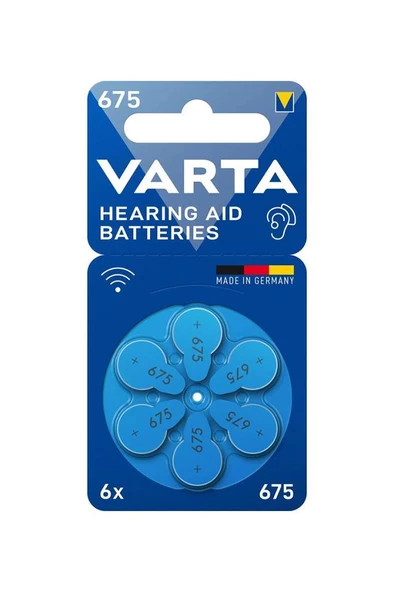 Varta 675 Numara 6lı İşitme Cihazı Pili ürün görseli 1