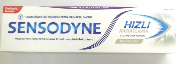 Sensodyne Hızlı Rahatlama Beyazlatıcı Diş Macunu 75 ml ürün görseli 1