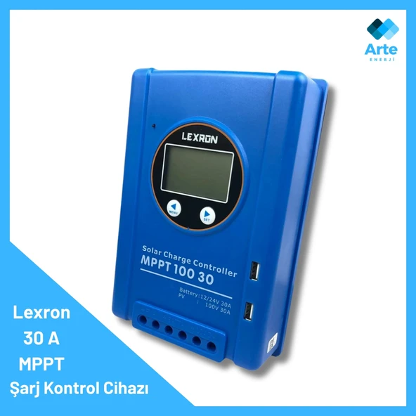 Lexron 30 A MPPT Şarj Kontrol Cihazı ürün görseli 1