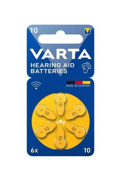 Varta 10 Numara 6lı İşitme Cihazı Pili ürün görseli 1