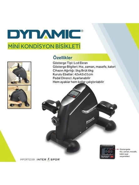Dynamic R10 Mini Egzersiz Bisikleti - Resim 3