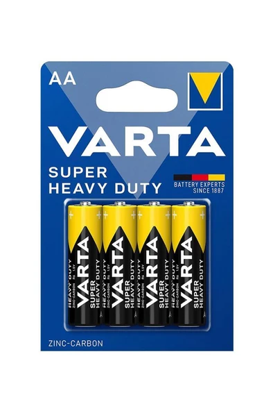Varta Super Heavy Duty 4lü Çinko Karbon AA Kalem Pil ürün görseli 1