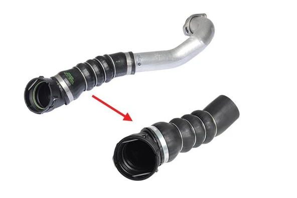 BMW 520D E60 / E61 TURBO HORTUMU METAL PARÇA HARİÇ 11614726057 11617808416 11617790089 ürün görseli 1